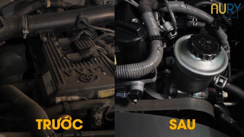 Cách rửa khoang máy ô tô