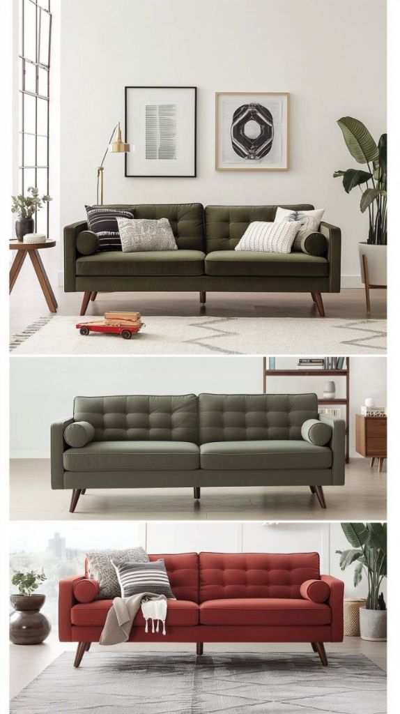 ghế sofa cho phòng khách nhỏ phong cách giữa cổ điển